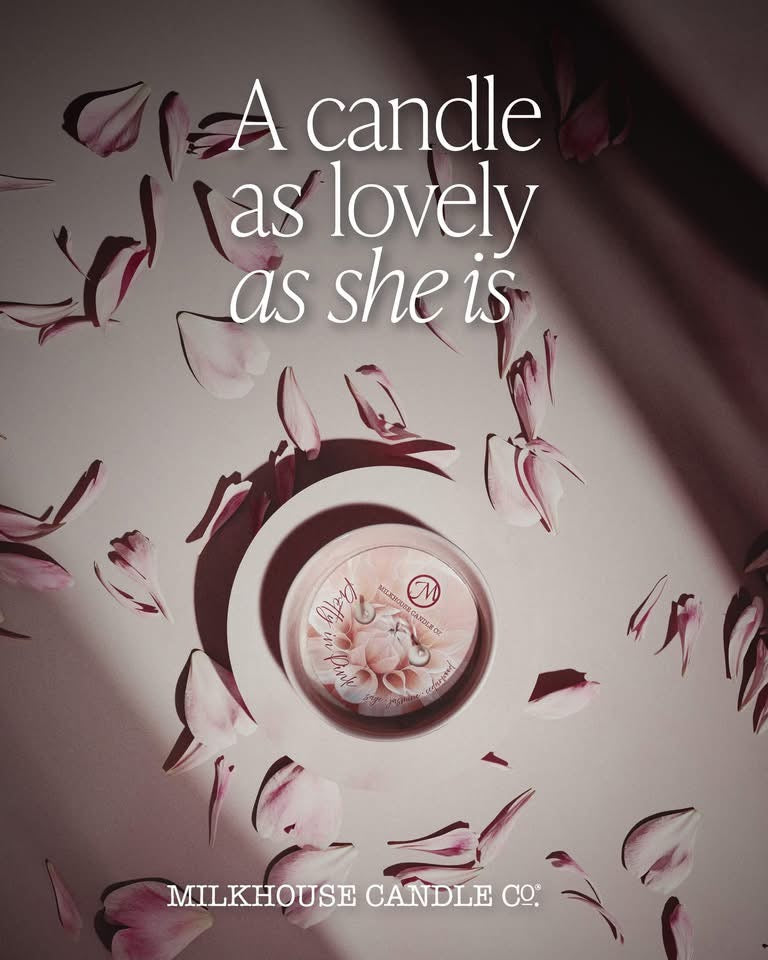 Milkhouse Candles Pretty in Pink Candle