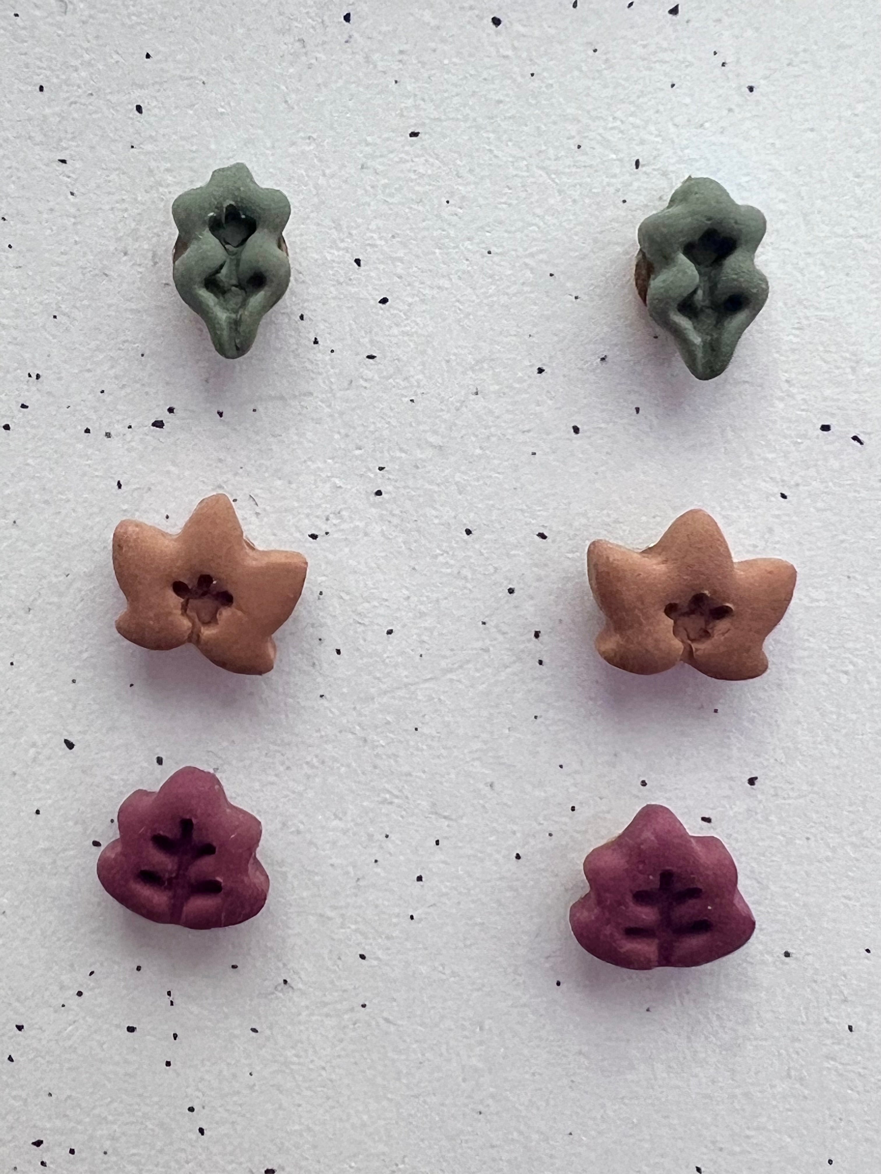JOC clay earrings - set of 3