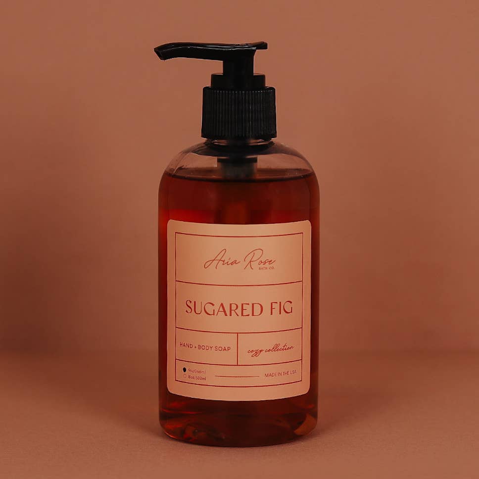 Sugared Fig Hand + Body Liquid Soap - Cozy Collection