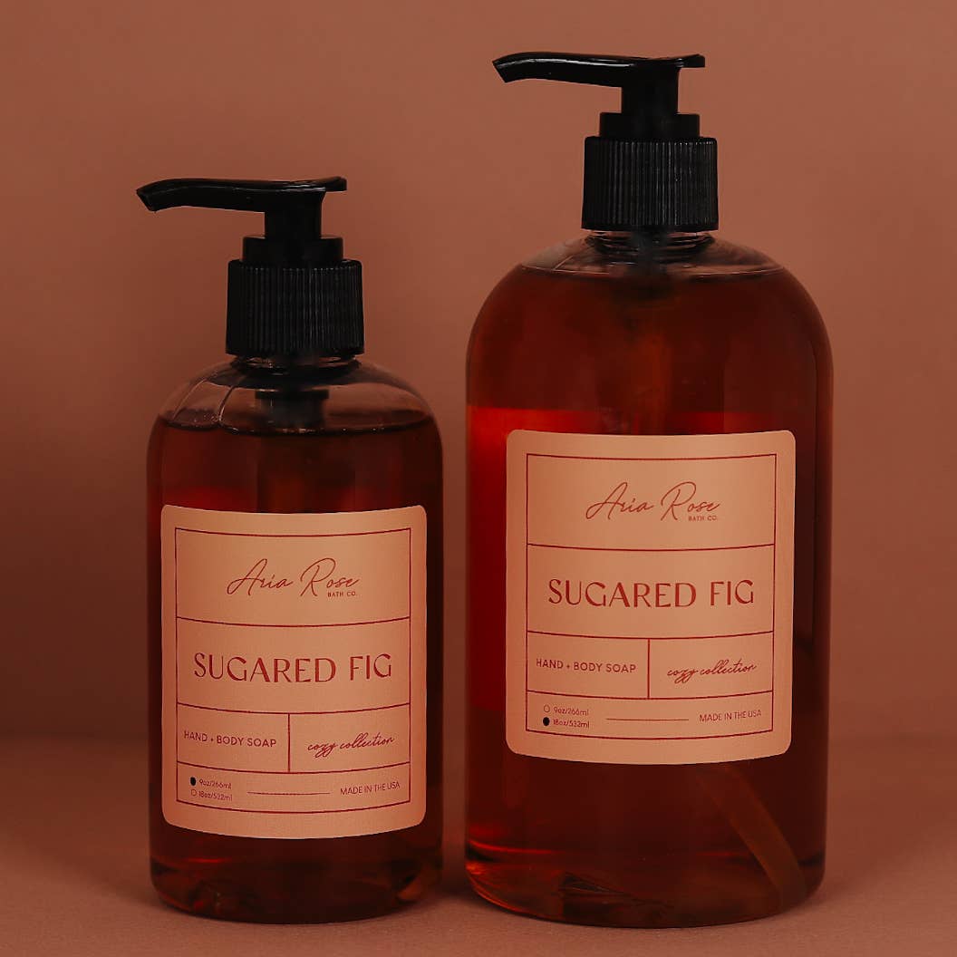 Sugared Fig Hand + Body Liquid Soap - Cozy Collection