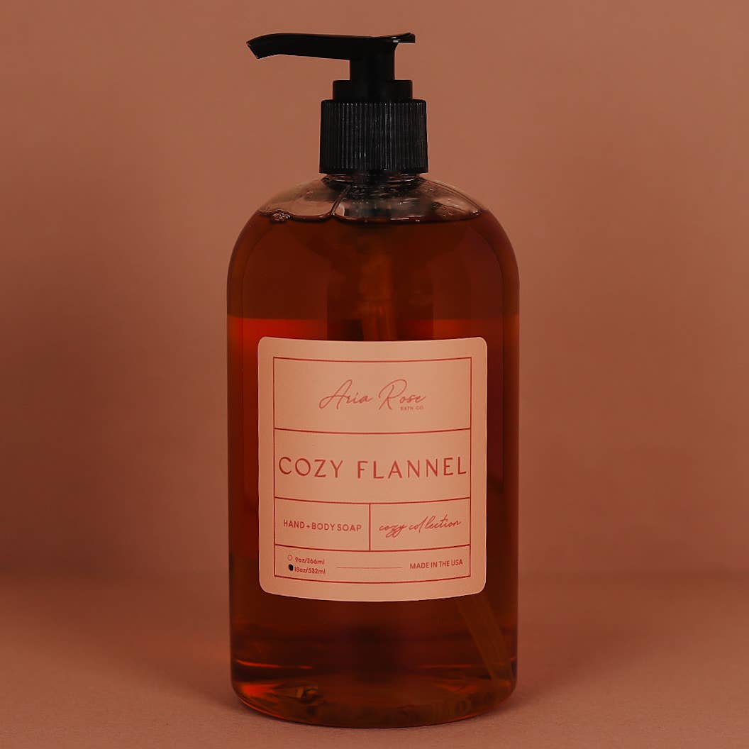 Cozy Flannel Hand + Body Liquid Soap - Cozy Collection