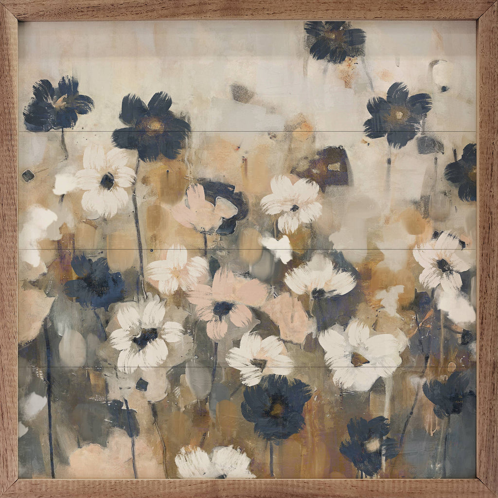 Abstracted Florals 2 Blue By Nina Blue
