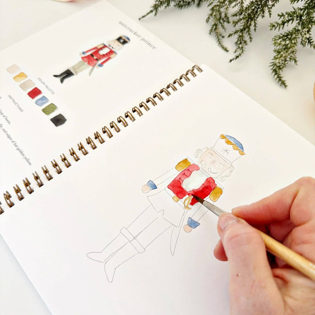 Nutcracker watercolor workbook