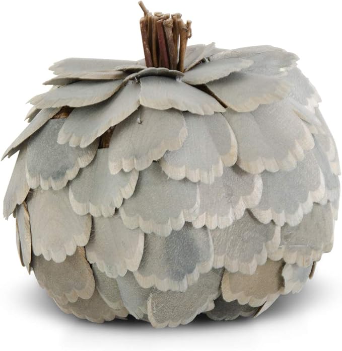 Sage Green Scalloped Pumpkin