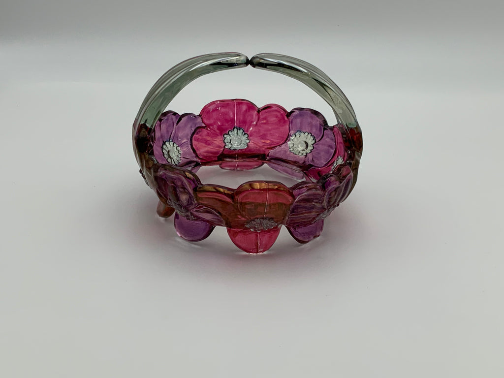 Westmoreland Vintage dogwood flowers basket