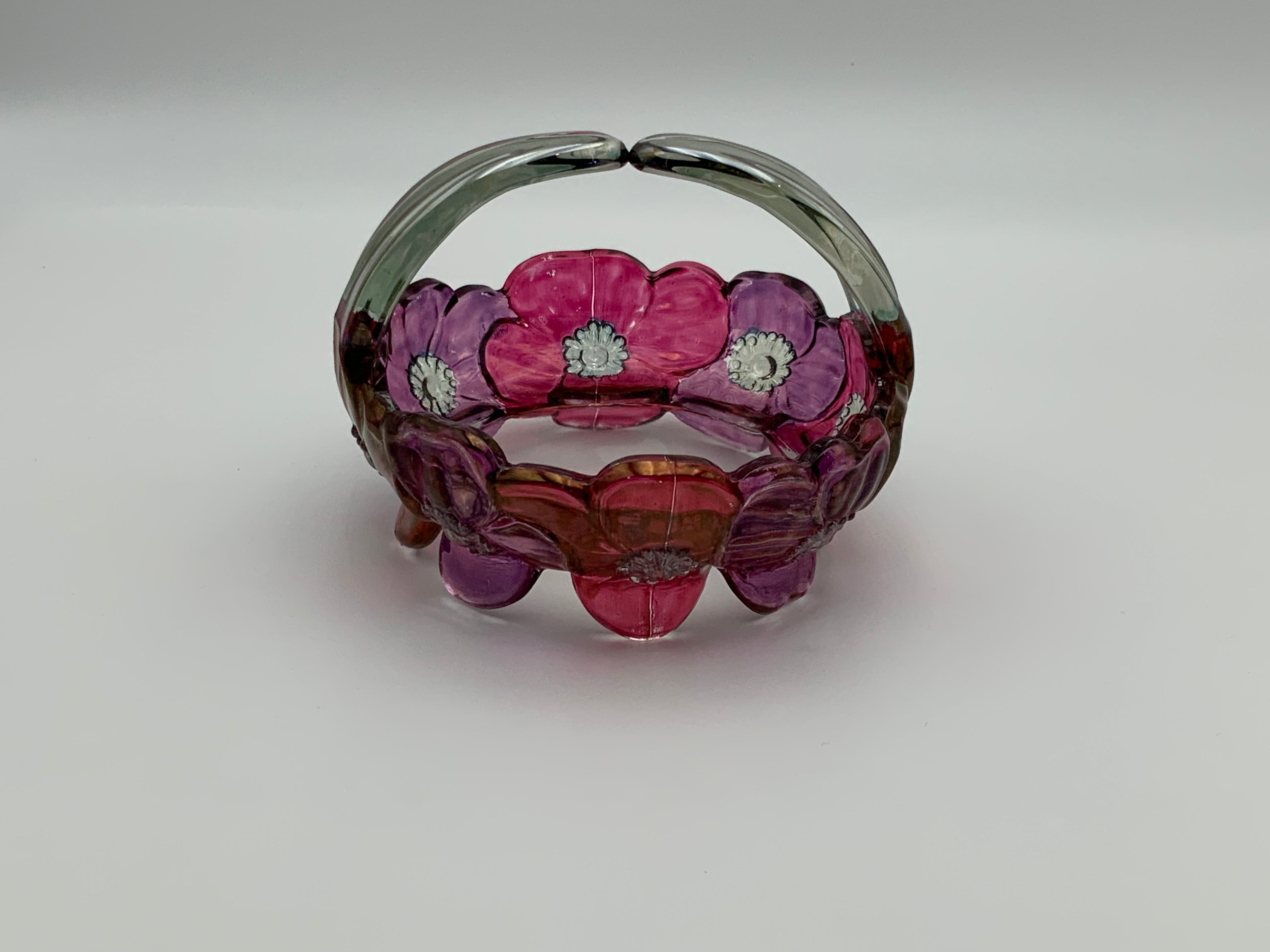 Westmoreland Vintage dogwood flowers basket