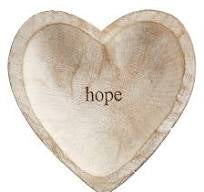 Hope Wood Heart