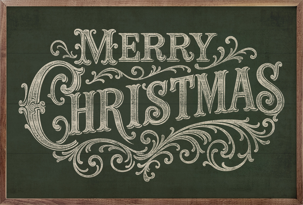 Merry Christmas Ornate