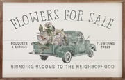Flowers For Sale Truck White