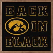 Back In Black Textured University Of Iowa