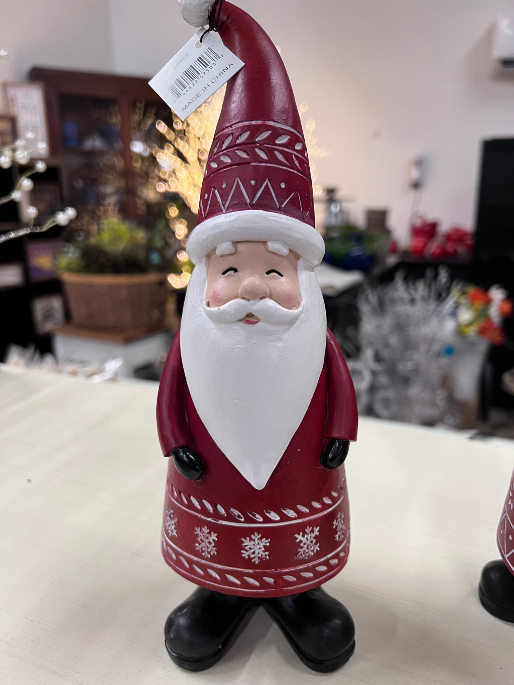 Set of 3 Nordic Santa Christmas Tabletop Figurines 12.25”