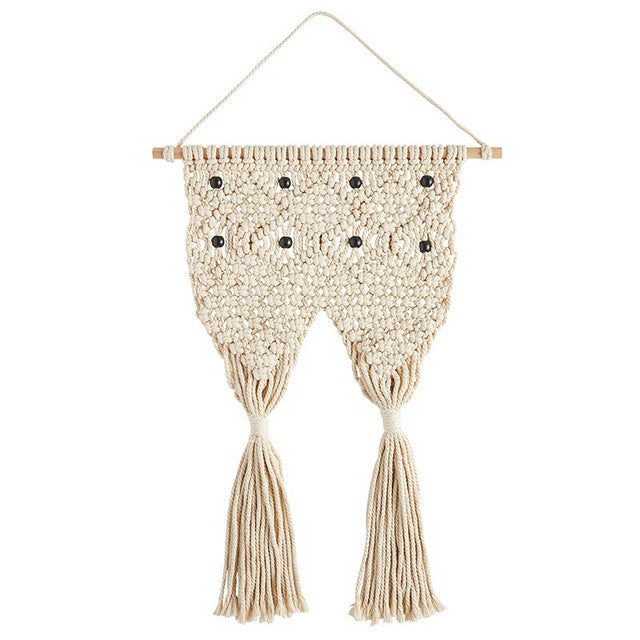 Macrame 2 Pocket Plant Holder