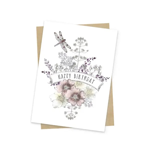 Mini Card - Dragonfly Birthday