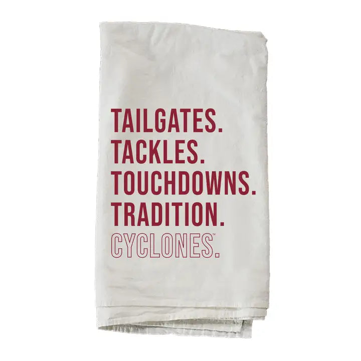 Tailgates Tackles Iowa State University Towel