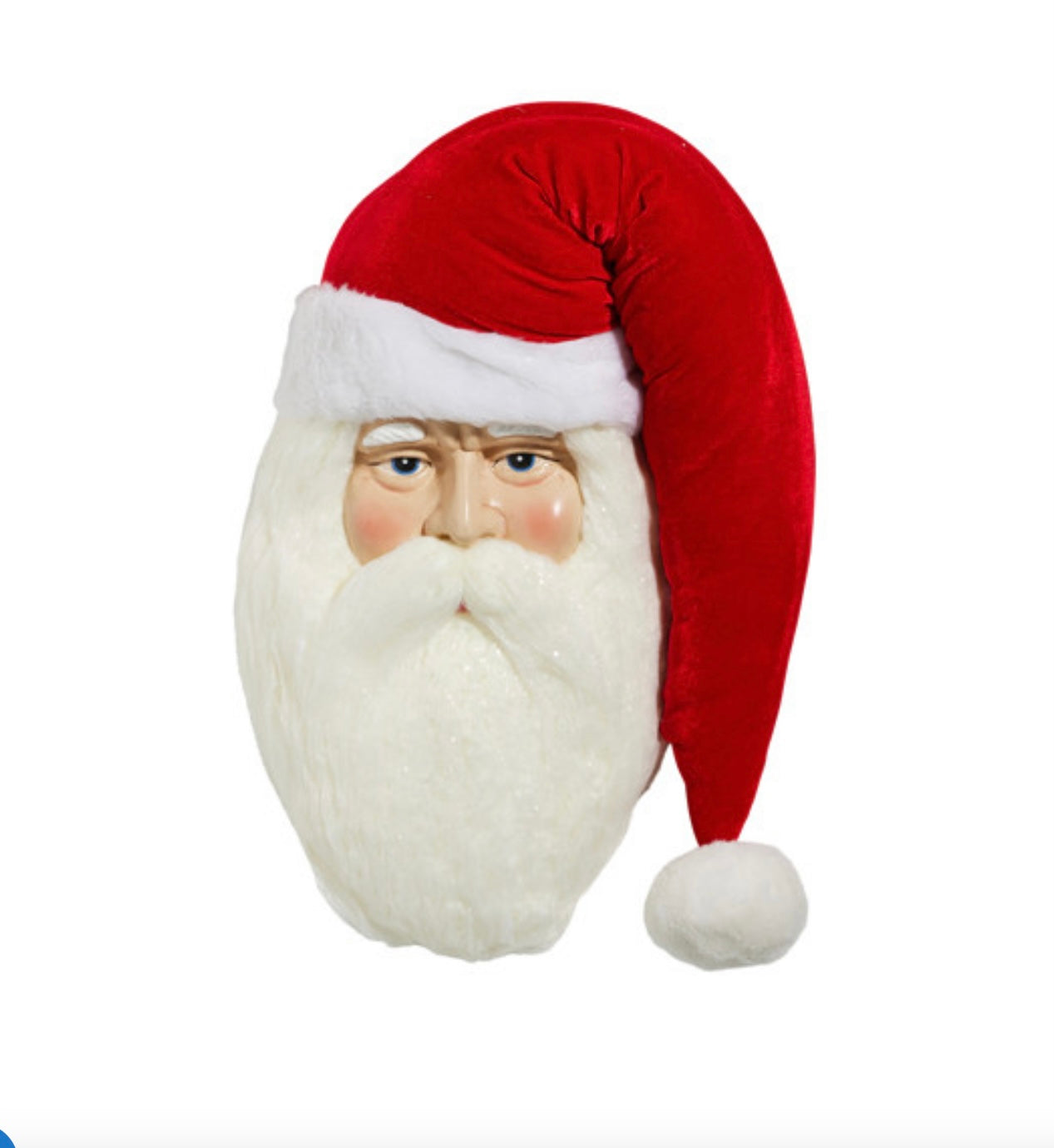 Raz 19.5" Red Hat Santa Face Hanging Christmas Decoration