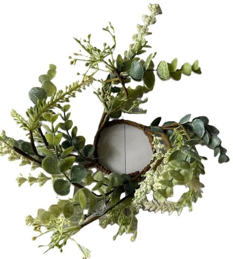 Succulent and Flower Candle Ring