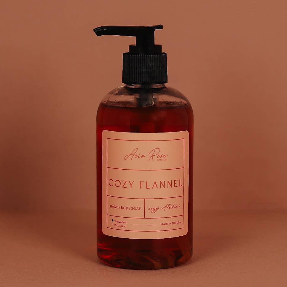 Cozy Flannel Hand + Body Liquid Soap - Cozy Collection
