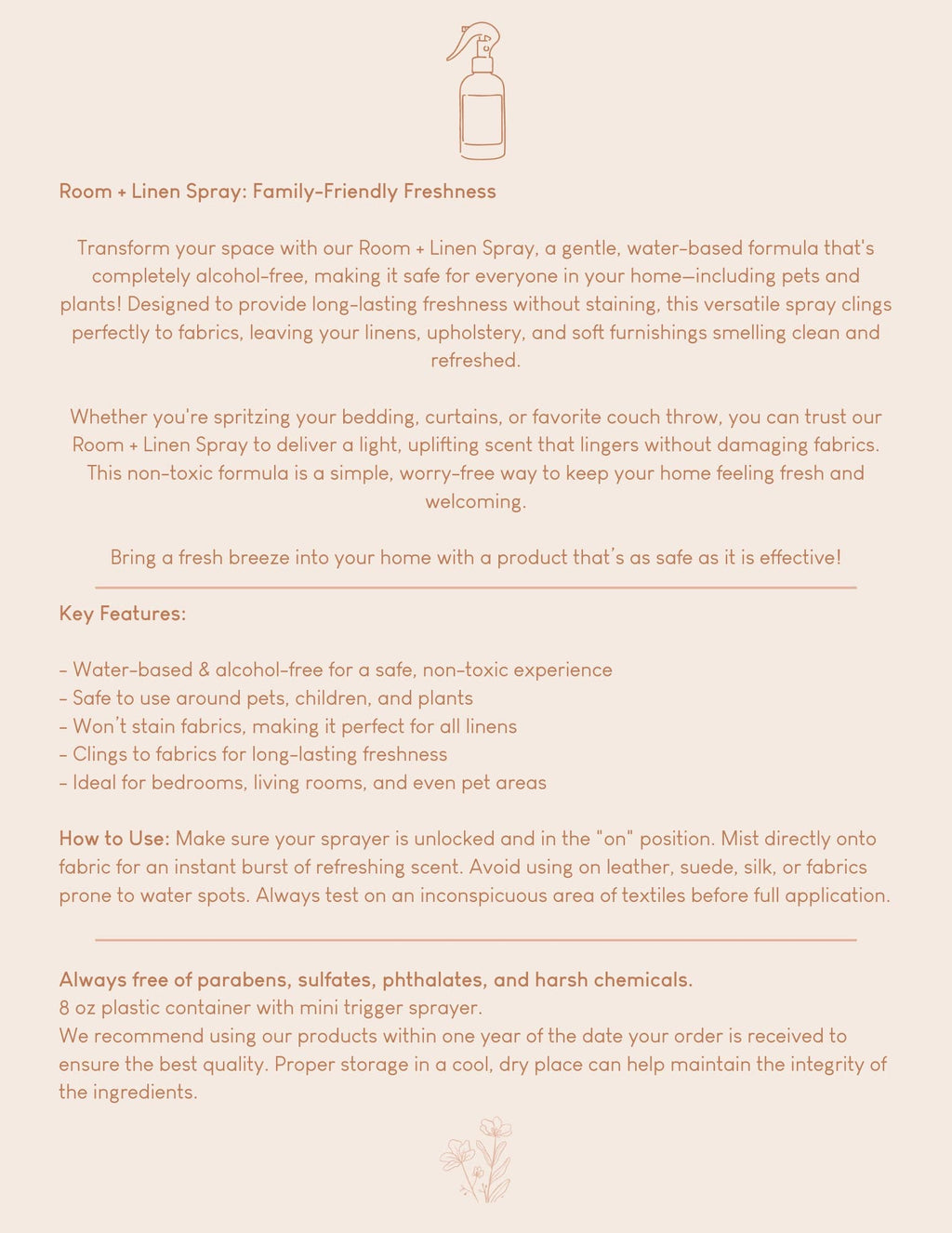 Vanilla + Coconut Room + Linen Spray