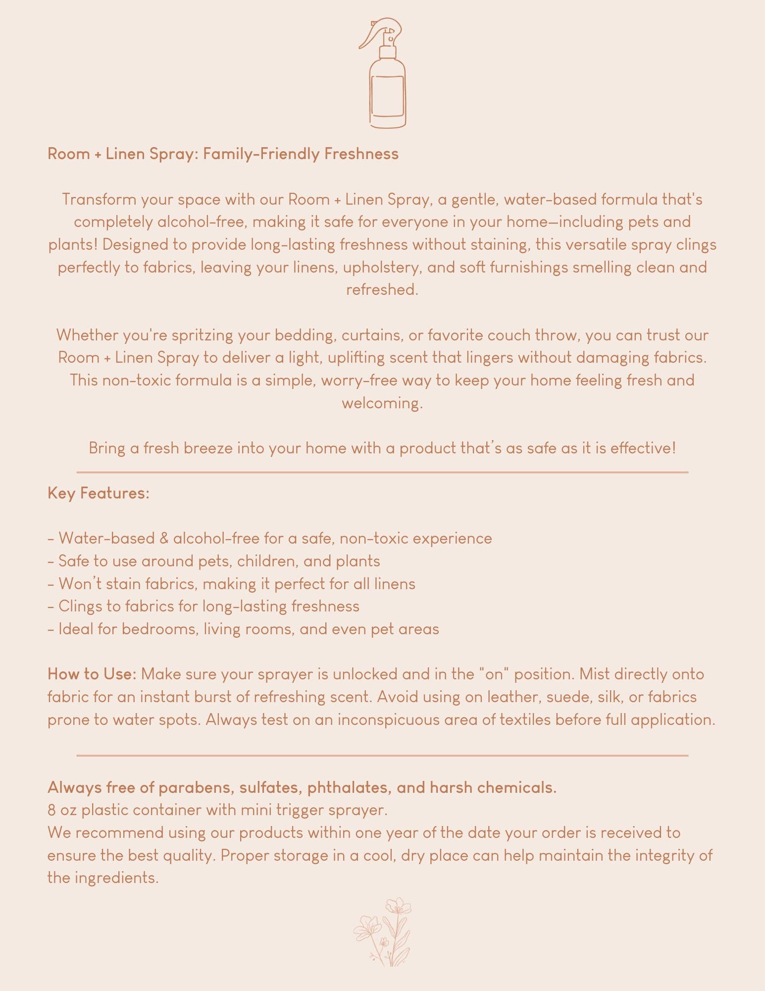 Vanilla + Coconut Room + Linen Spray
