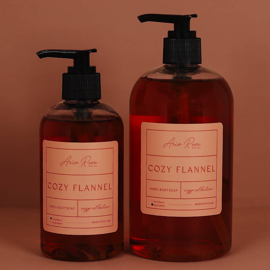 Cozy Flannel Hand + Body Liquid Soap - Cozy Collection