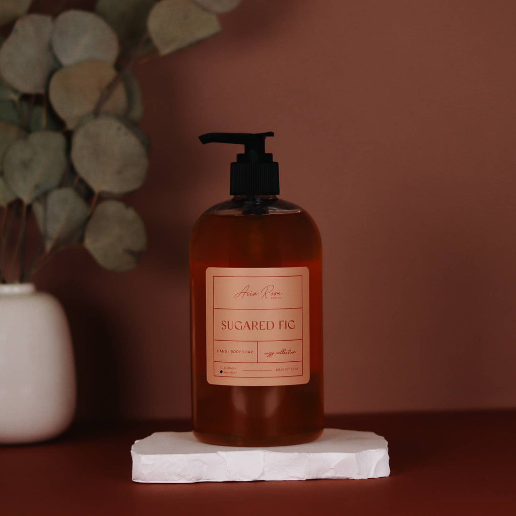 Sugared Fig Hand + Body Liquid Soap - Cozy Collection