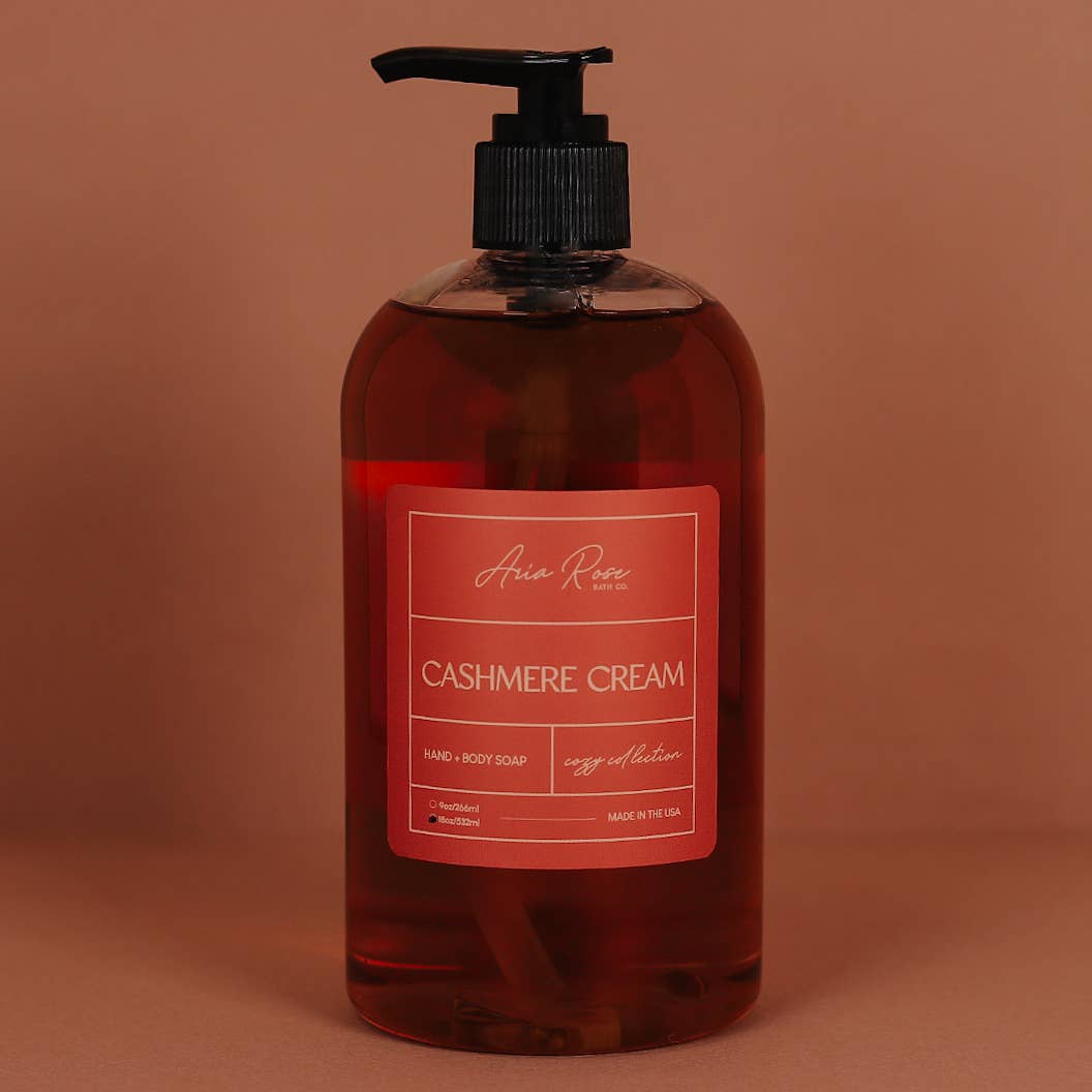 Cashmere Cream Hand + Body Liquid Soap - Cozy Collection
