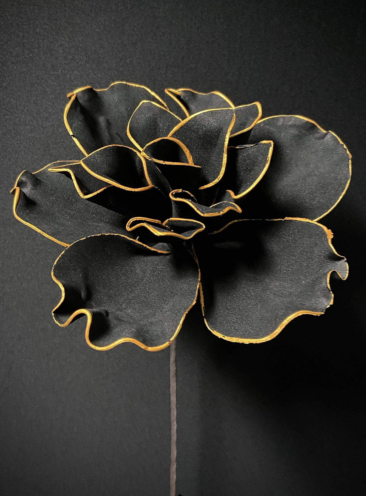 Black/gold Foam Flower 19x10" - ON SALE!