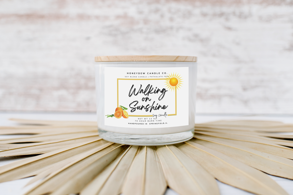 Walking on Sunshine 12 oz 3 Wick Candle