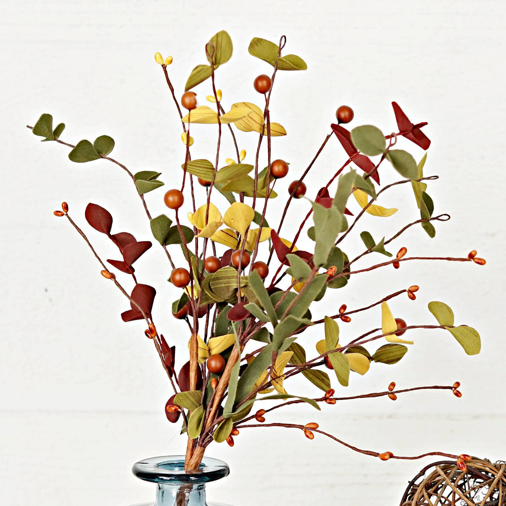 530818- 16in Bush-Fall Country Eucalyptus w.Ash berry