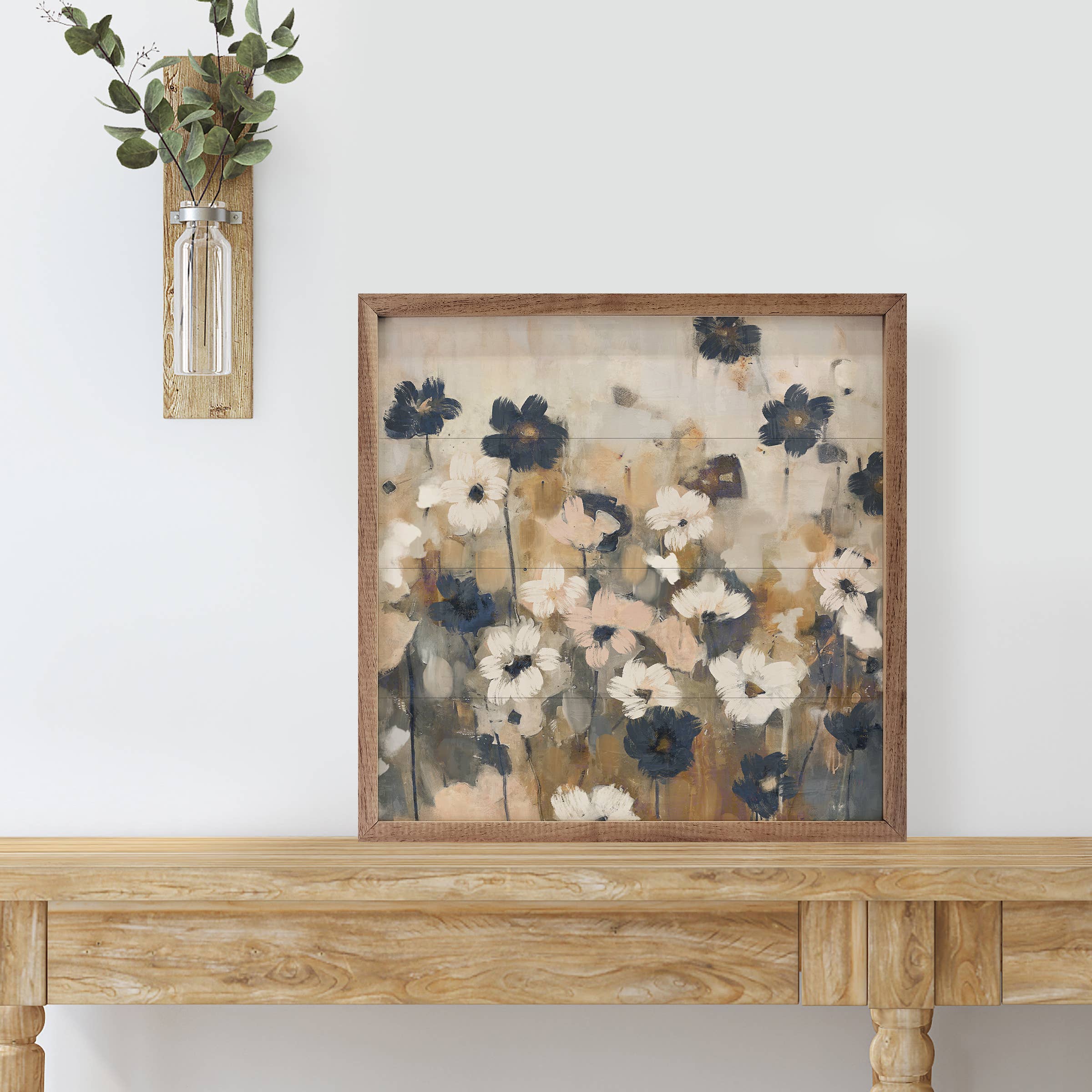 Abstracted Florals 2 Blue By Nina Blue